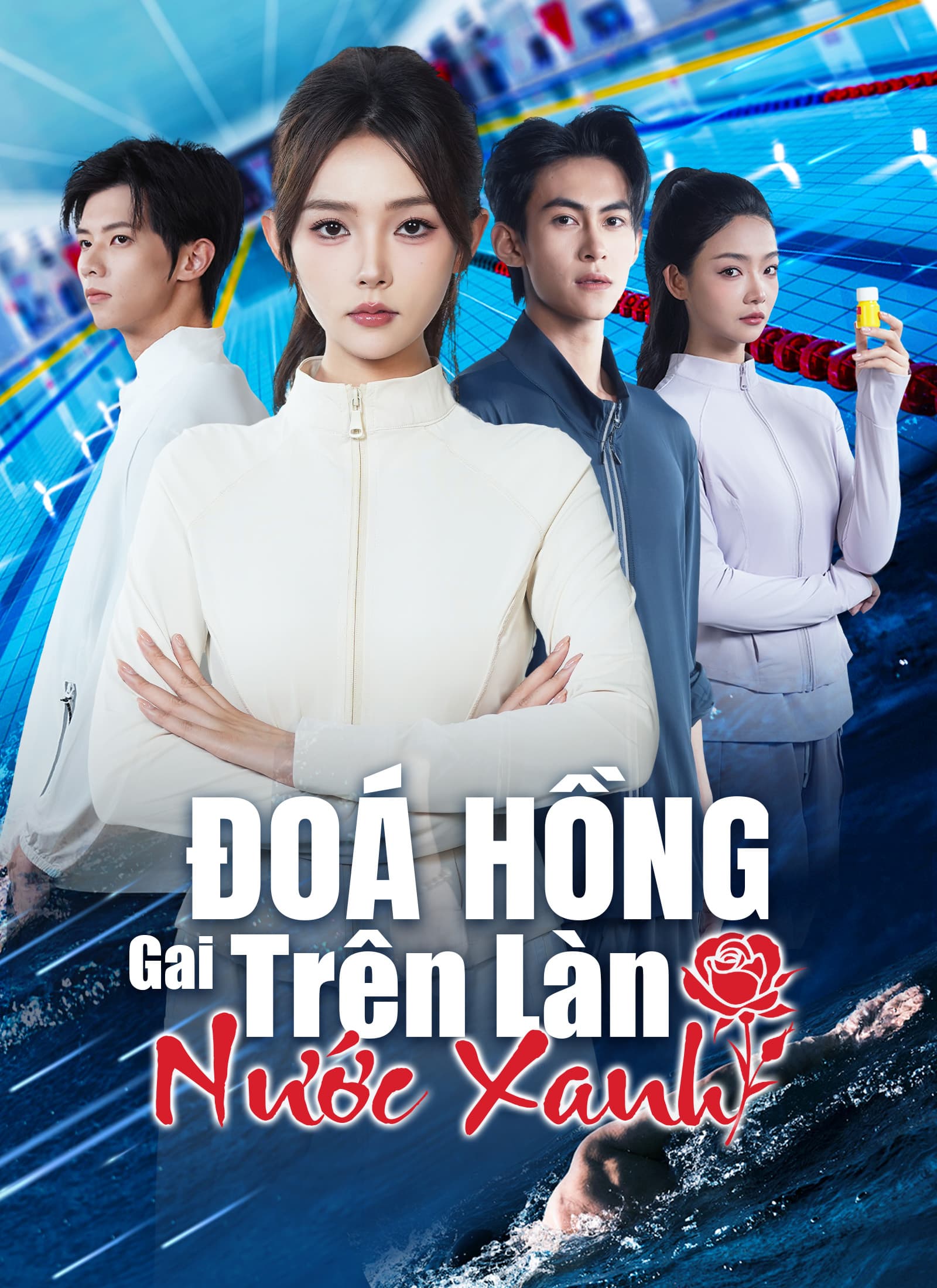 Đoá Hồng Gai Trên Làn Nước Xanh