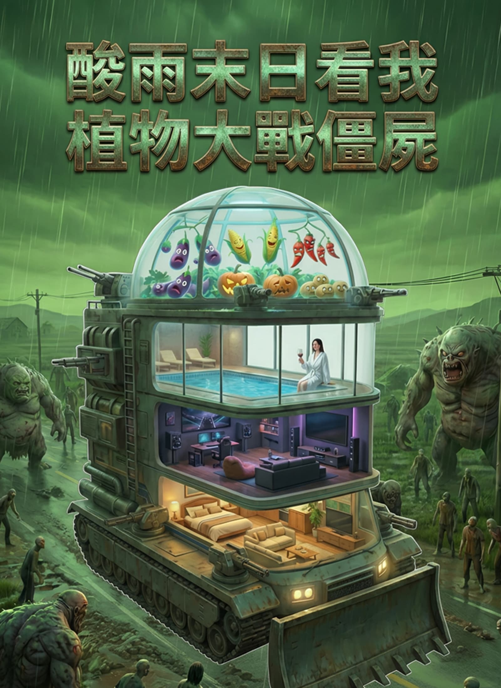 酸雨末日看我植物大戰僵屍