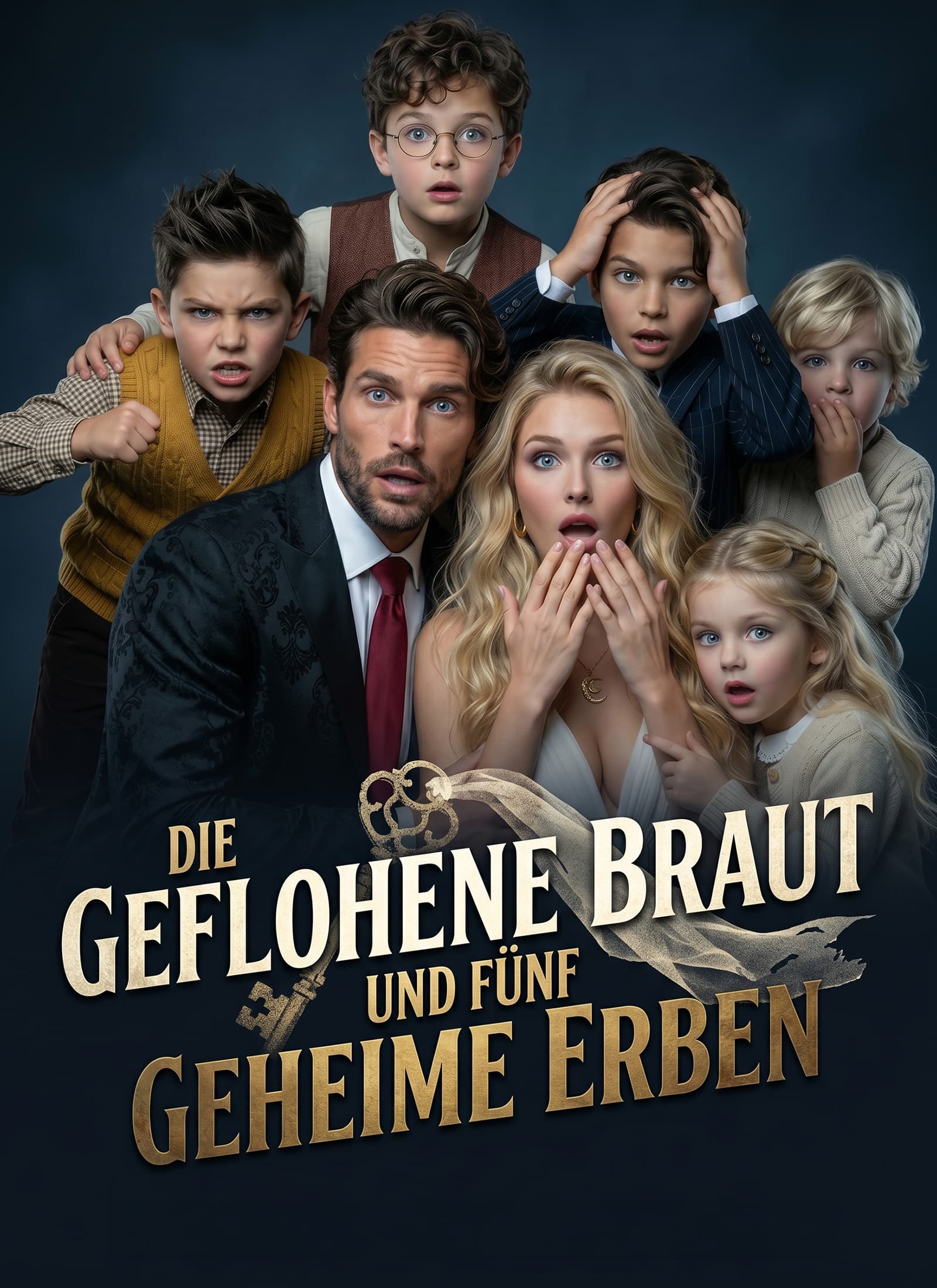 Die geflohene Braut und fünf geheime Erben