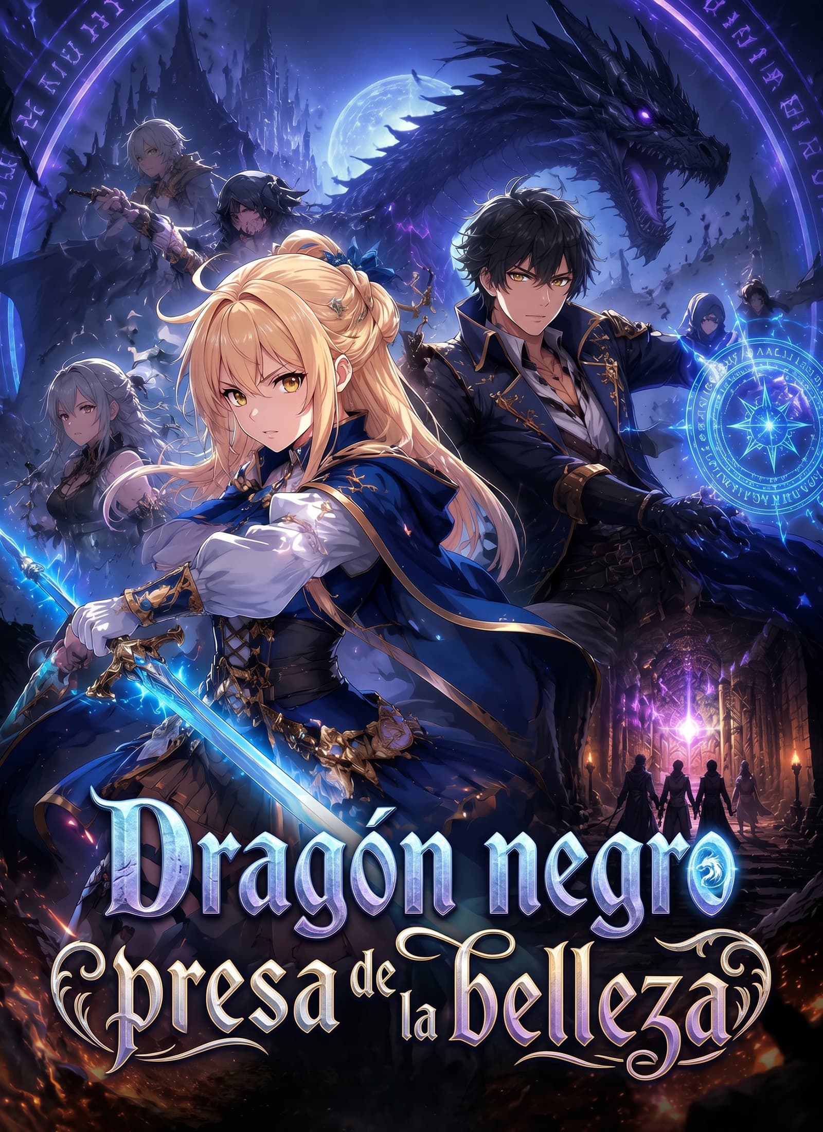 [Doblado]Dragón negro, presa de la belleza