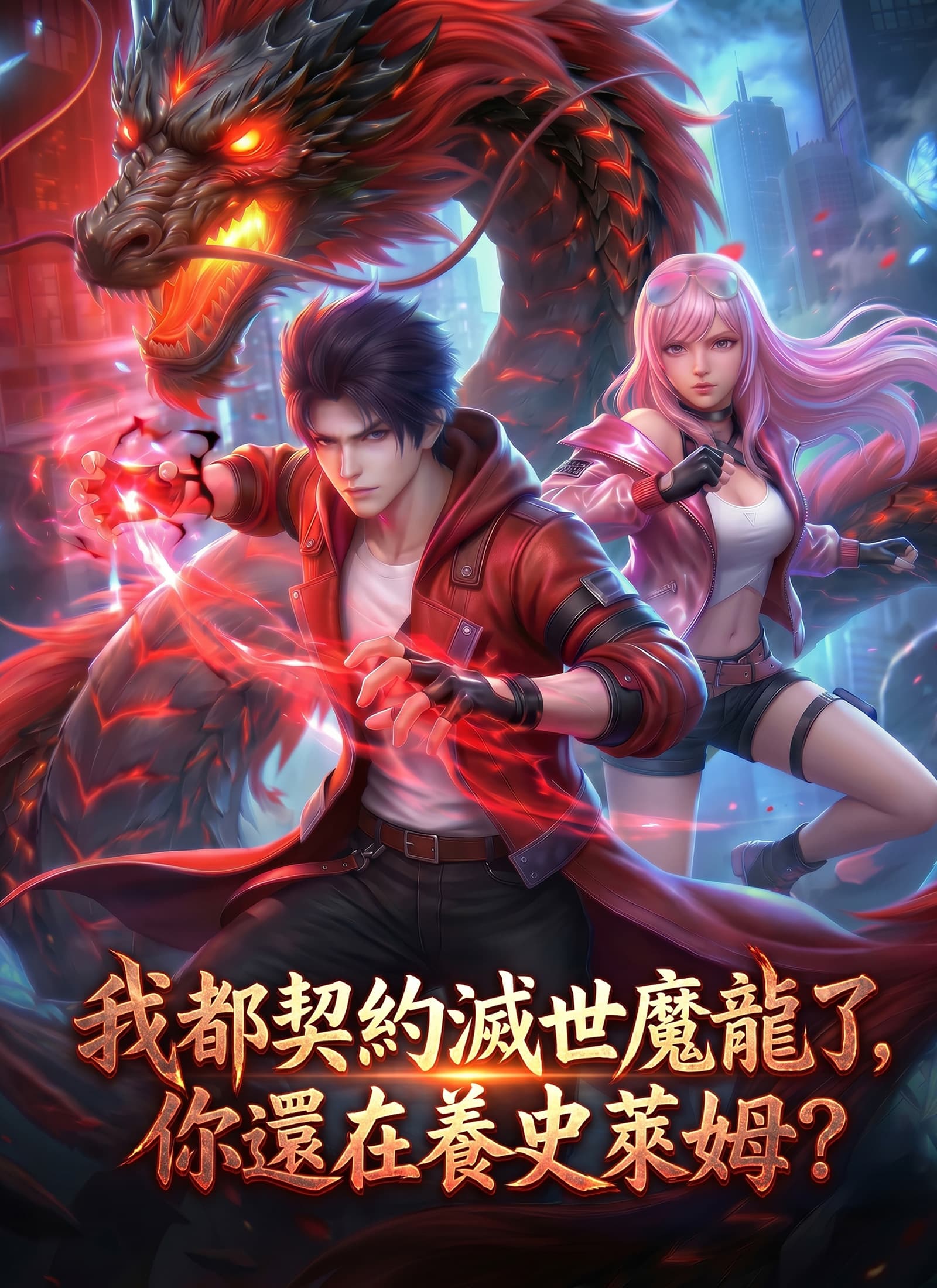 我都契約滅世魔龍了,你還在養史萊姆?