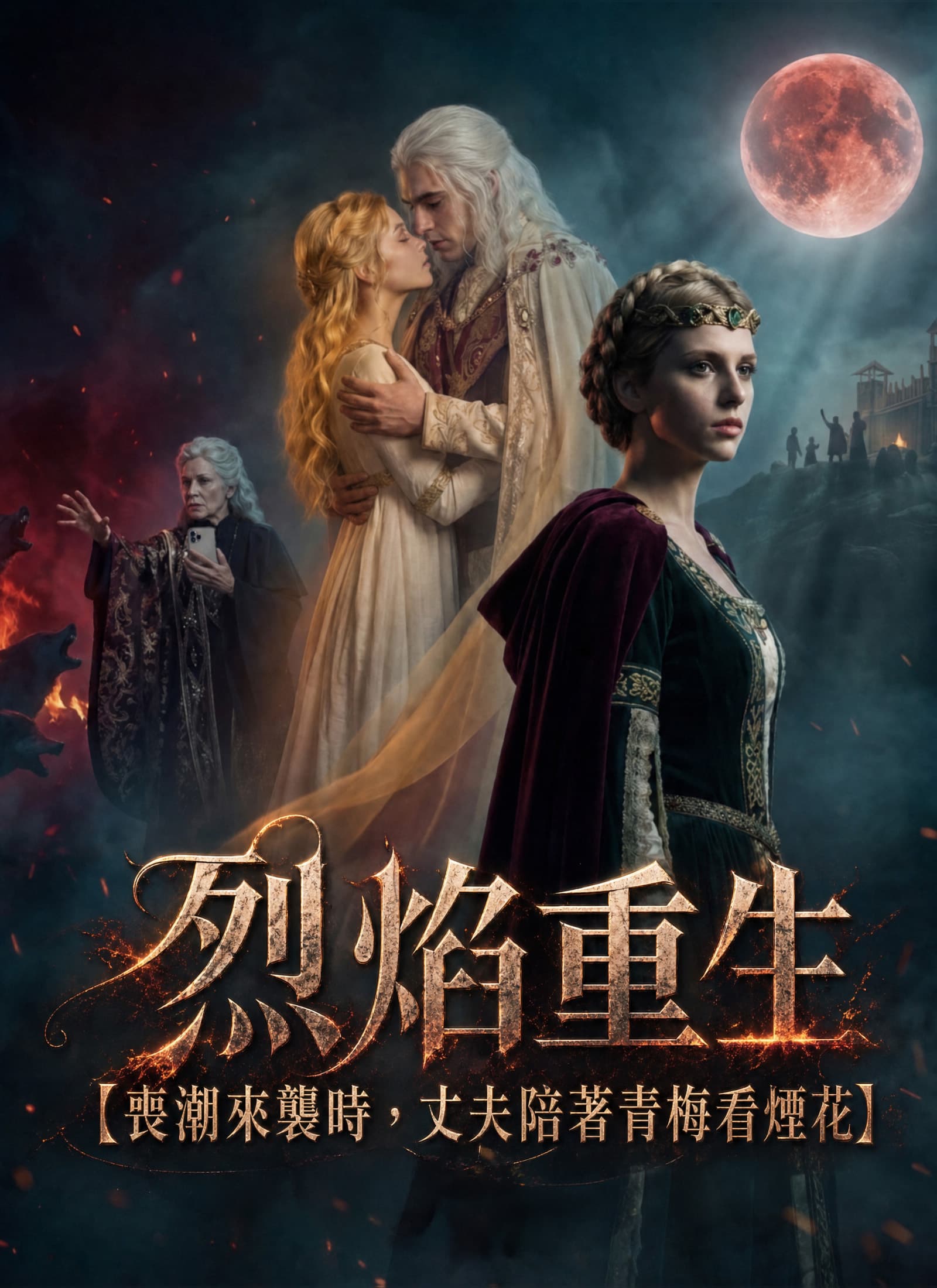 烈焰重生【喪潮來襲時，丈夫陪著青梅看煙花】