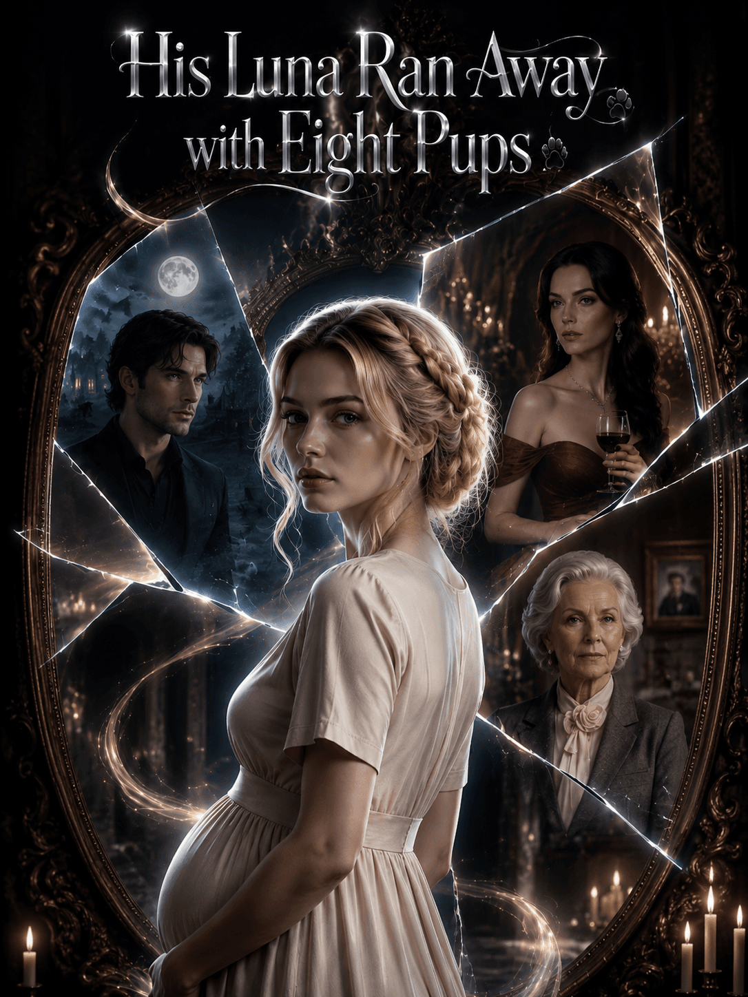 His Luna Ran Away with Eight Pups