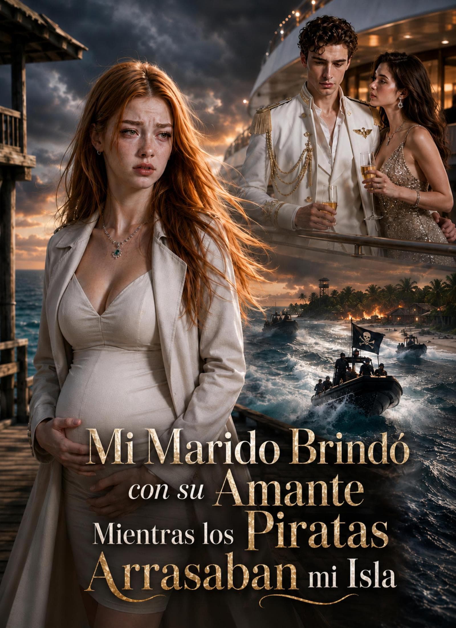 Mi Marido Brindó con su Amante Mientras los Piratas Arrasaban mi Isla