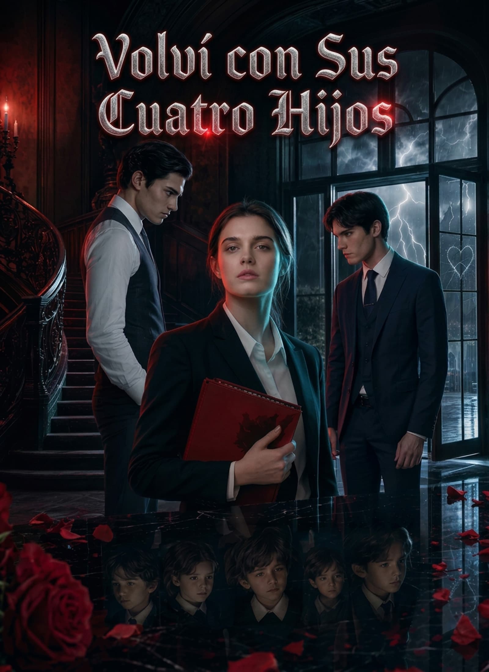 Volví con sus cuatro hijos
