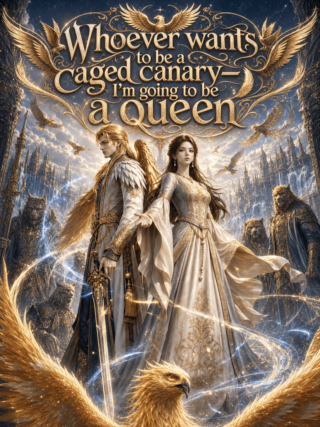 Whoever wants to be a caged canary—I'm going to be a queen