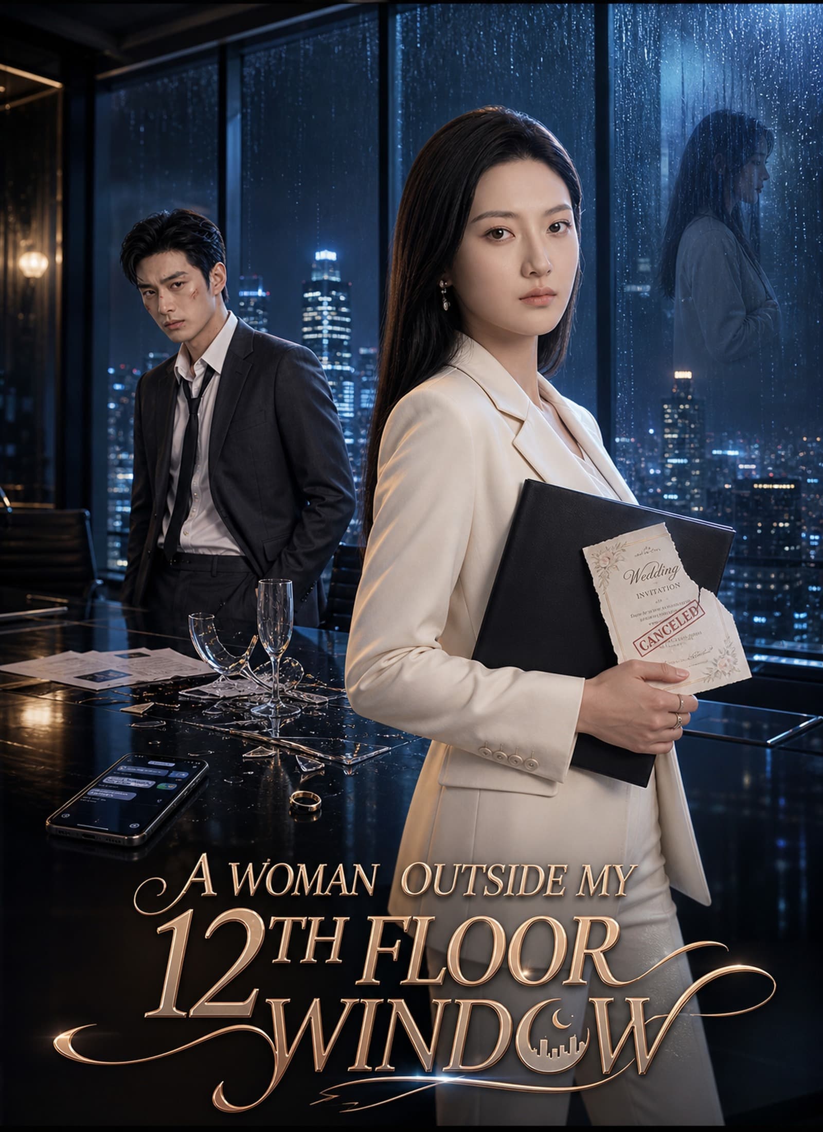 A Woman Outside My 12th Floor Window