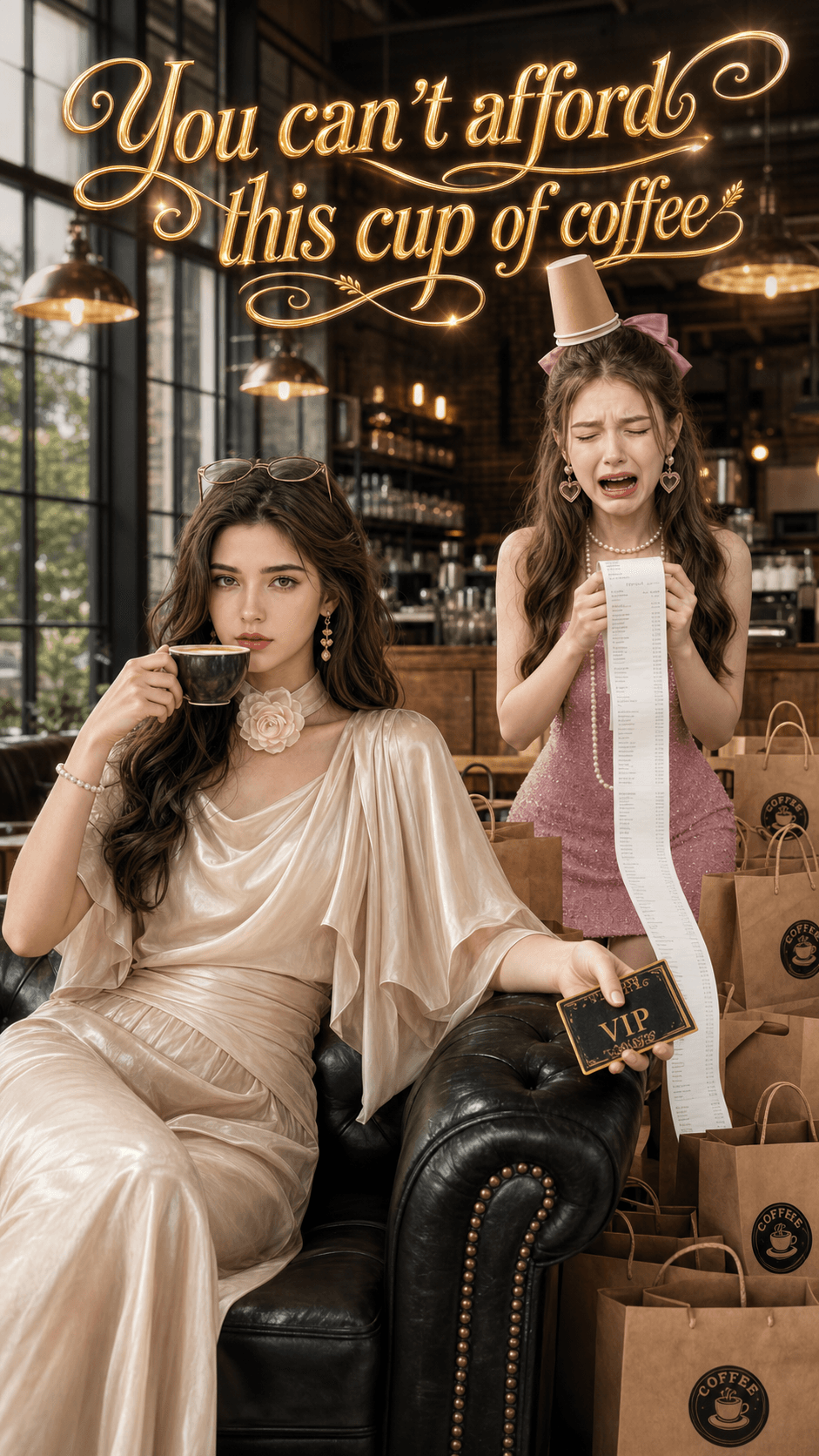 You can't afford this cup of coffee