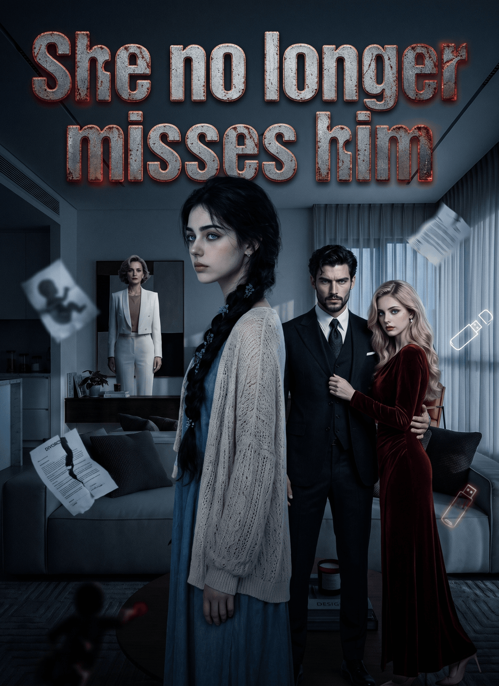 She no longer misses him.
